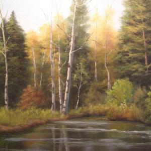 BRIGHTON LAKE oil painting