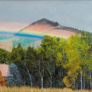 STAR VALLEY WYOMING 11"x14" acrylic painting, $450