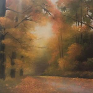 AUTUMN ROAD oil painting