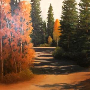 BRIGHTON PATH, oil painting