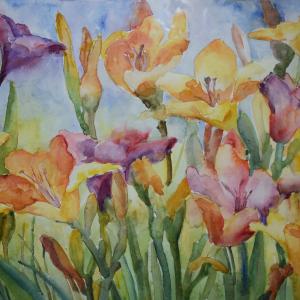 DAYLILIES DANCING