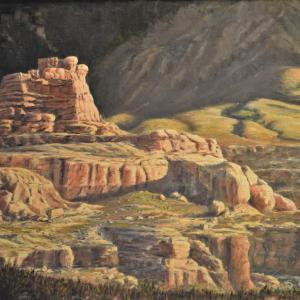 Virgin River Canyon, oil painting, $2400
