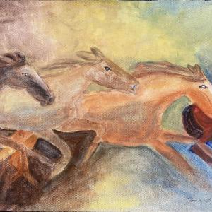 Horses Running Fast