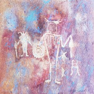 HUNTER SHAMAN 12"X12",$175