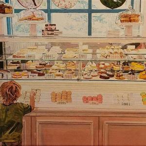 GRAND AMERICA BAKERY 16"x20" acrylic painting, $1000