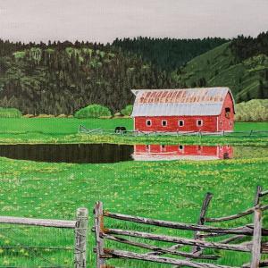 STAR VALLEY 8"x10" acrylic painting, $200