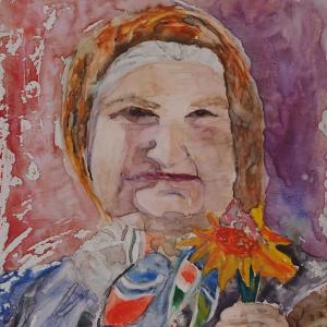 FLOWER LADY II by Joan Zone