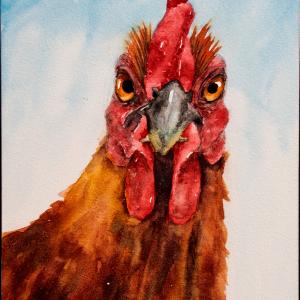 MISTER 5"x7" watercolor, $95
