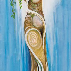 MYSTICAL FEMININE acrylic painting