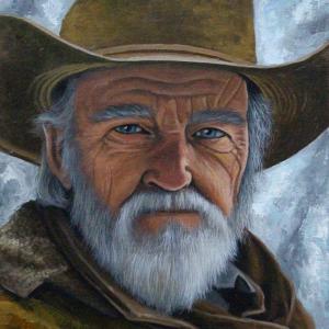 OLD MAN WINTER 9"x12" oil painting