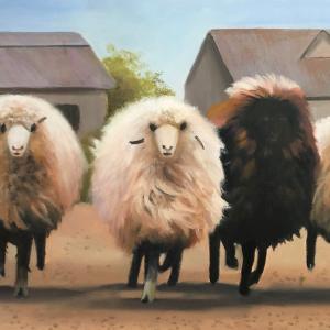 SHEEP oil painting