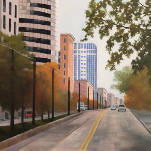 SALT LAKE STREET oil painting