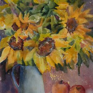 Sunshine in a Blue Vase